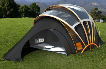 Tenda fotovoltaica.