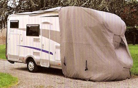 Telo camper Guard con facciata alzata.